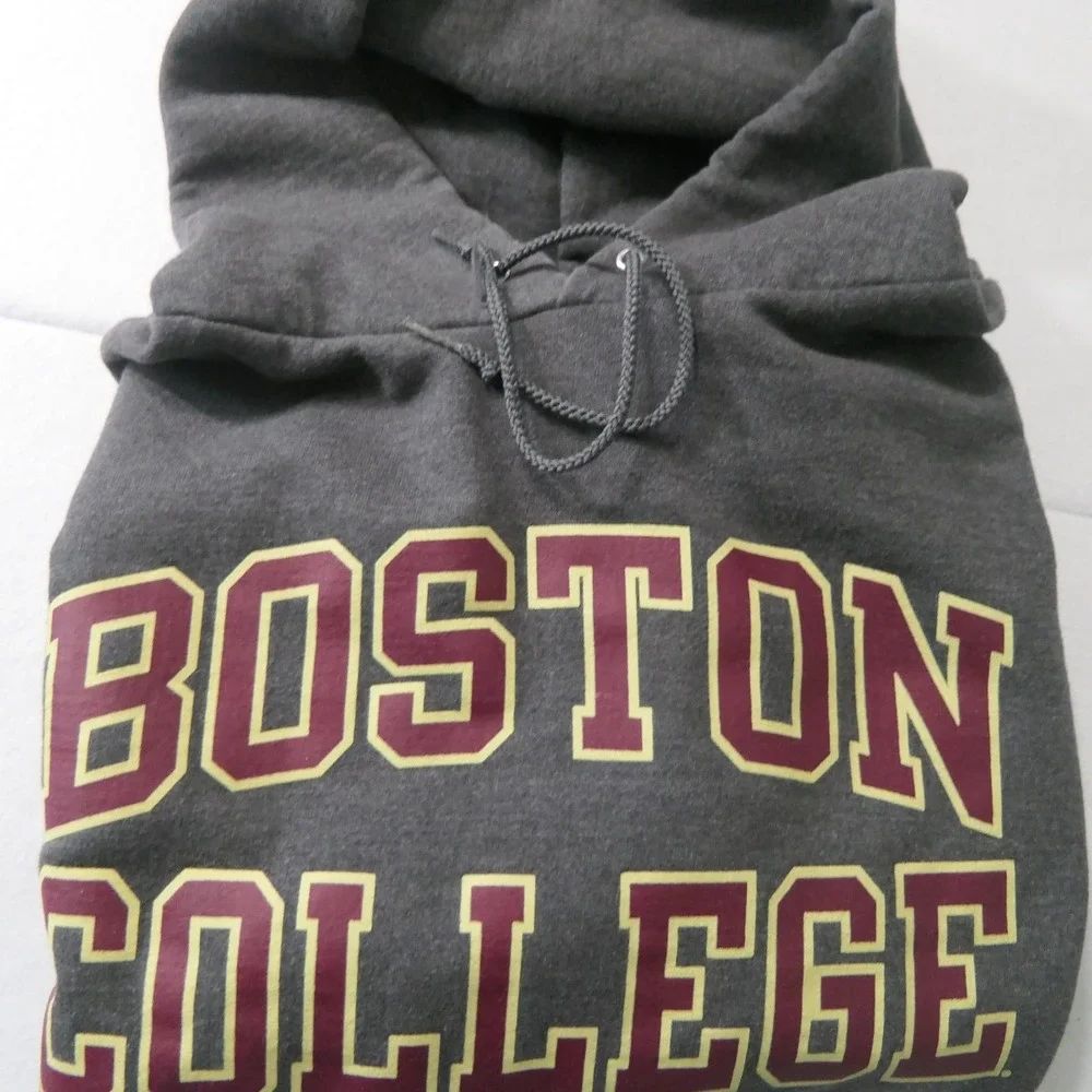 Boston College Gray Champion Hoodie M Pullover Sweatshirt NCAA Sports Eagles
